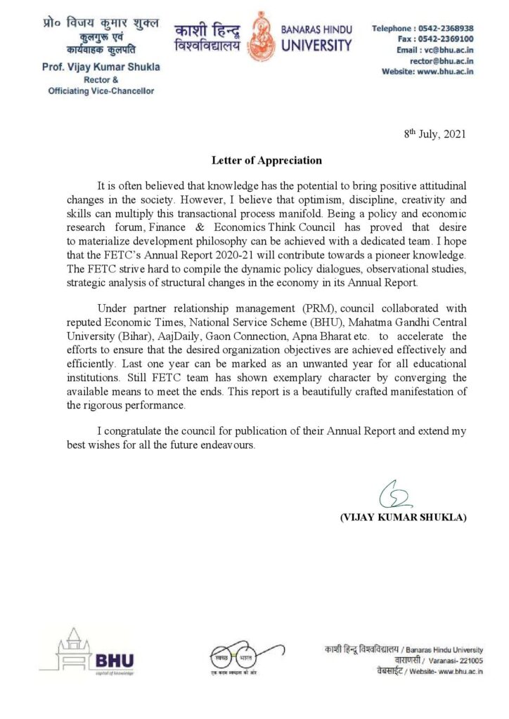 Appreciation for think council