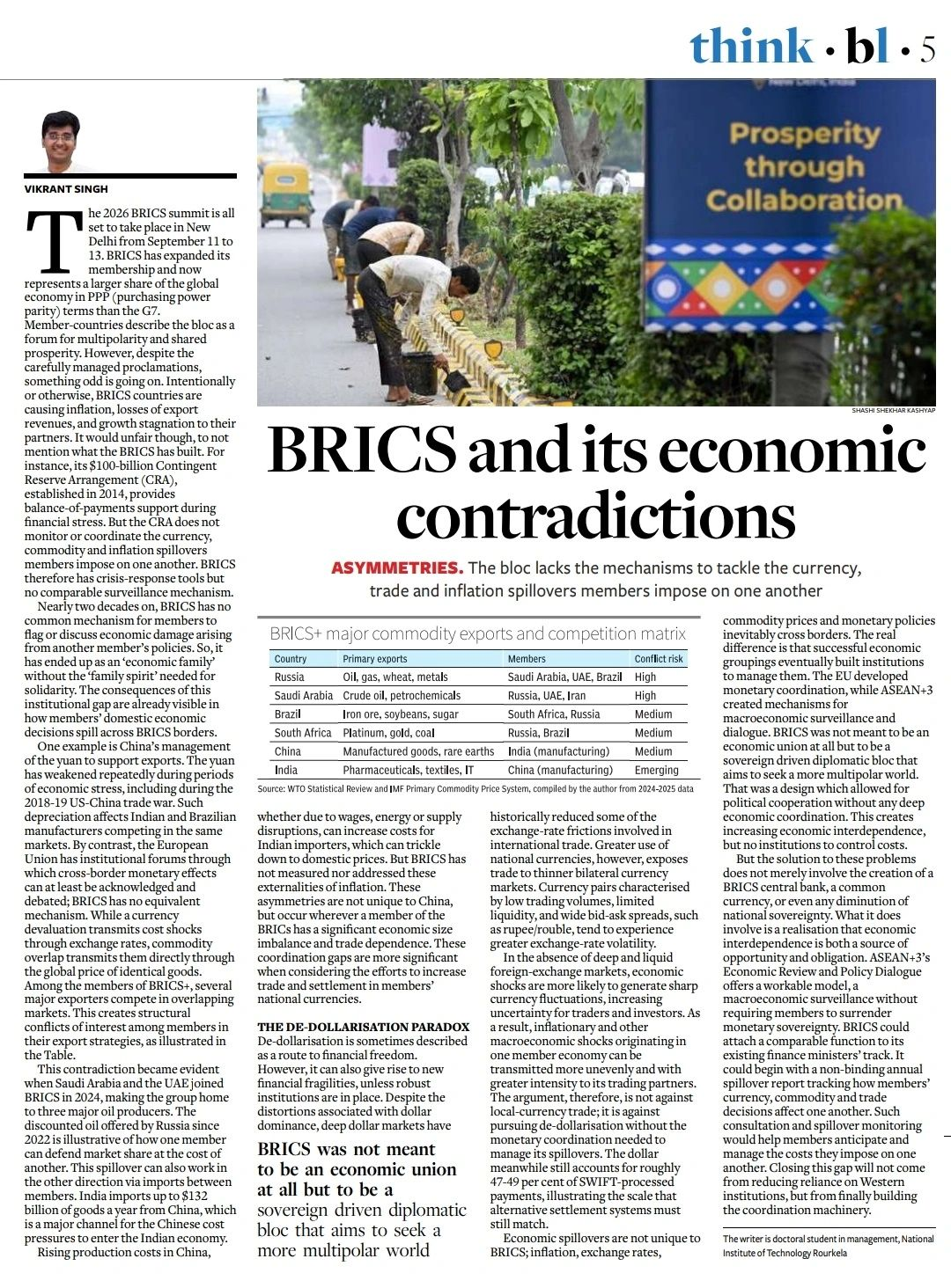 FETC member publication: BRICS and its economic contradictions